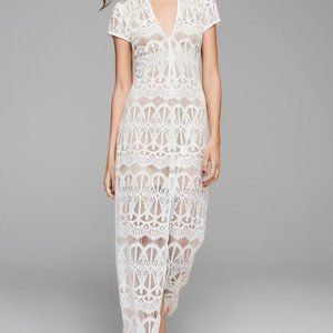 NWT Boho Long White Lace Dress